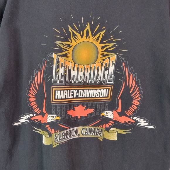 Harley-Davidson Vintage 90's Polar Bear "Great White Ride" Single Stitched Tee L - Picture 8 of 13